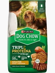DOG CHOW ADULTO RAZAS PEQUEÑAS SIN COLORANTES 20kg