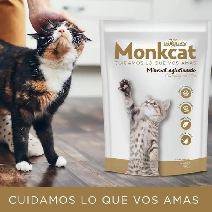 ARENA MINERAL MONKCAT AGLUTINANTES 4KG