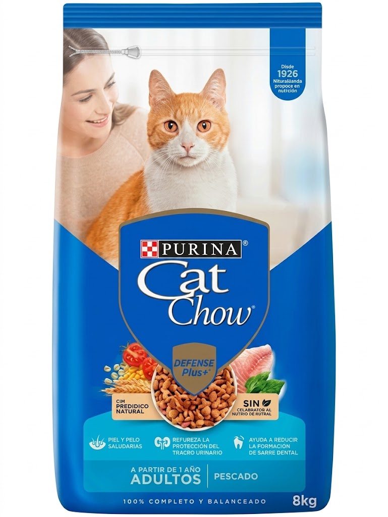 CAT CHOW adultos pescado 8kg