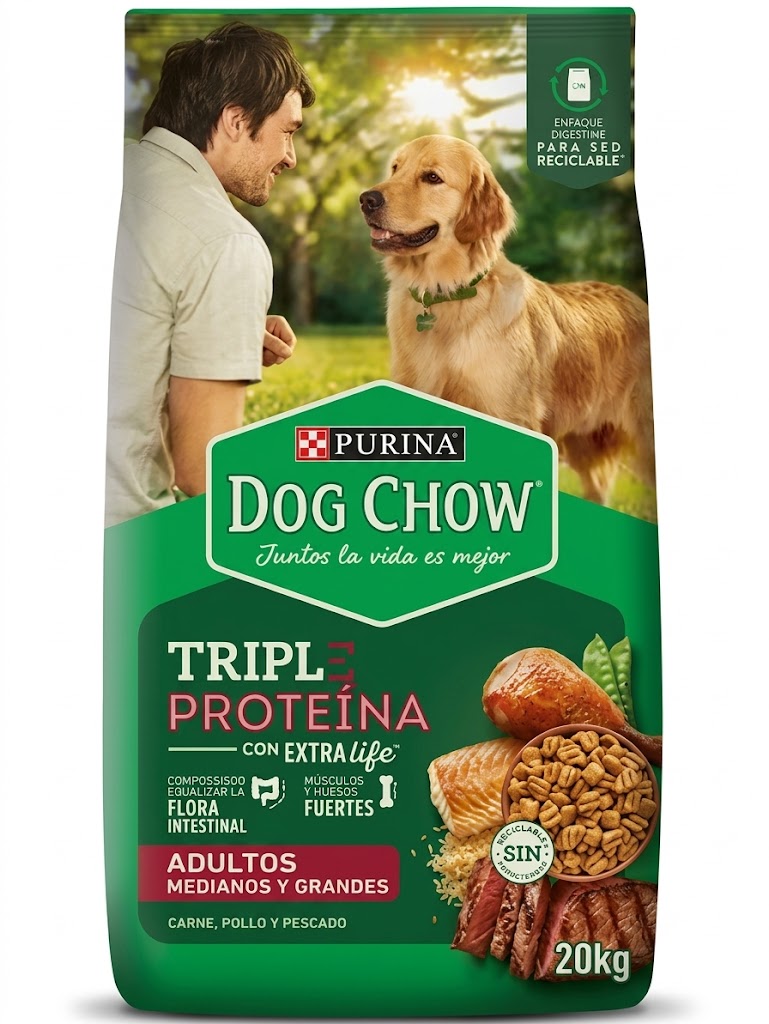 DOG CHOW ADULTO MED/GRANDE S/COL 20kg