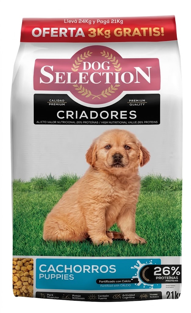 DOG SELECTION CACHORROS 21 + 3kg