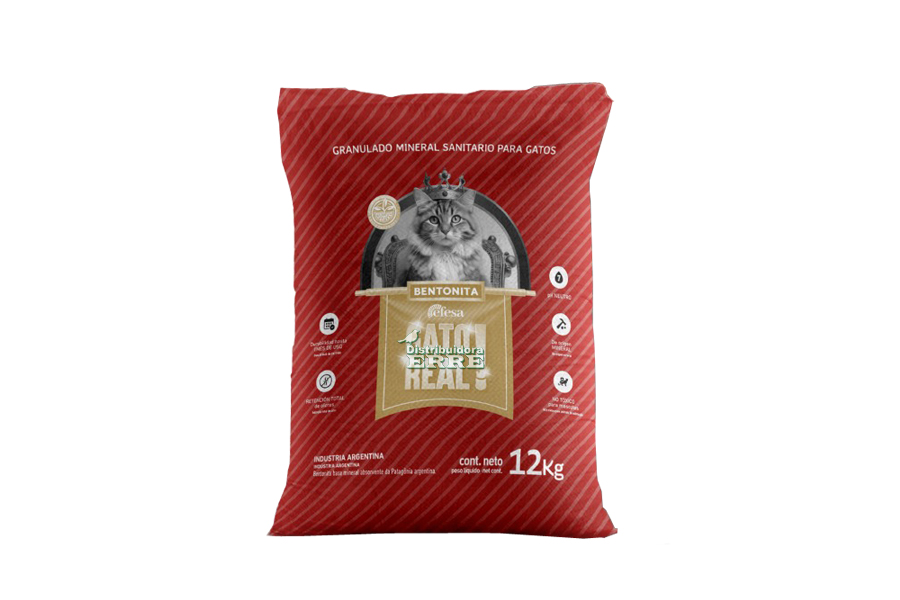 PIEDRAS AGLUTINANTES GATO REAL BENTONITA 12KG