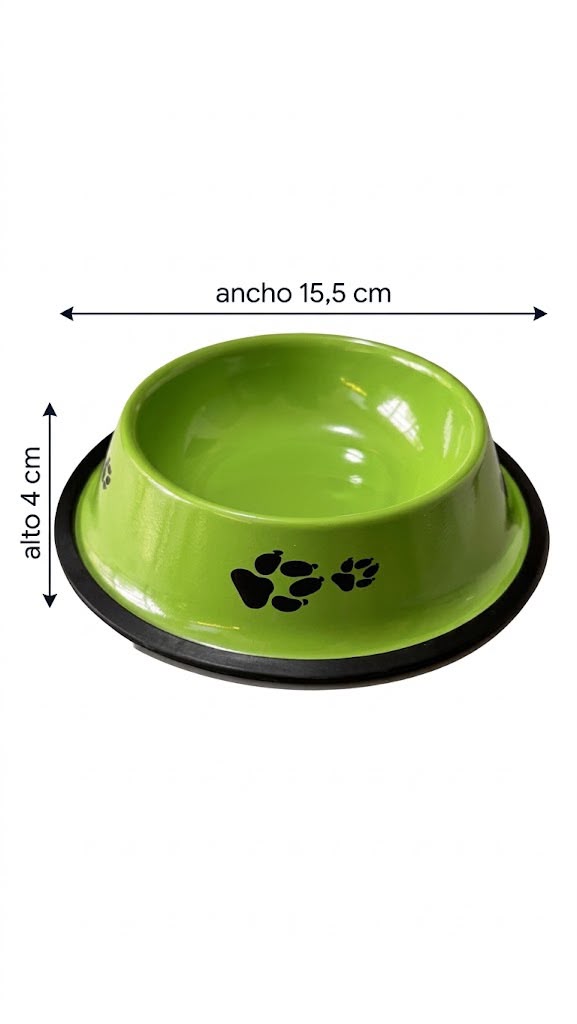 COMEDERO METAL COLOR CHICO (15,5 cm x 4 cm)