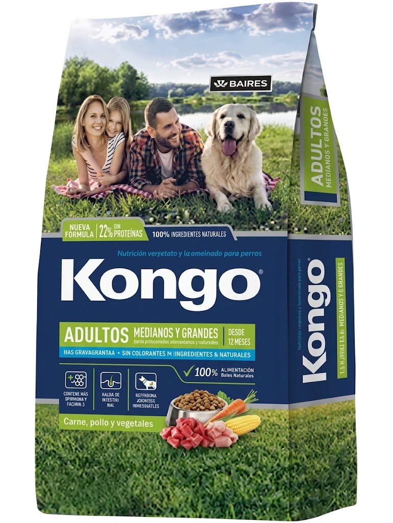 KONGO NATURAL media y grande 21kg